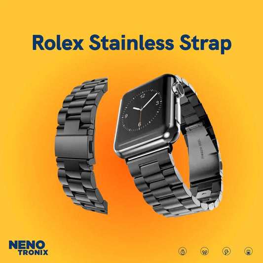 Rolex Straps For Apple watch | Silver - Gold - Black | Neno Tronix - Watch Band