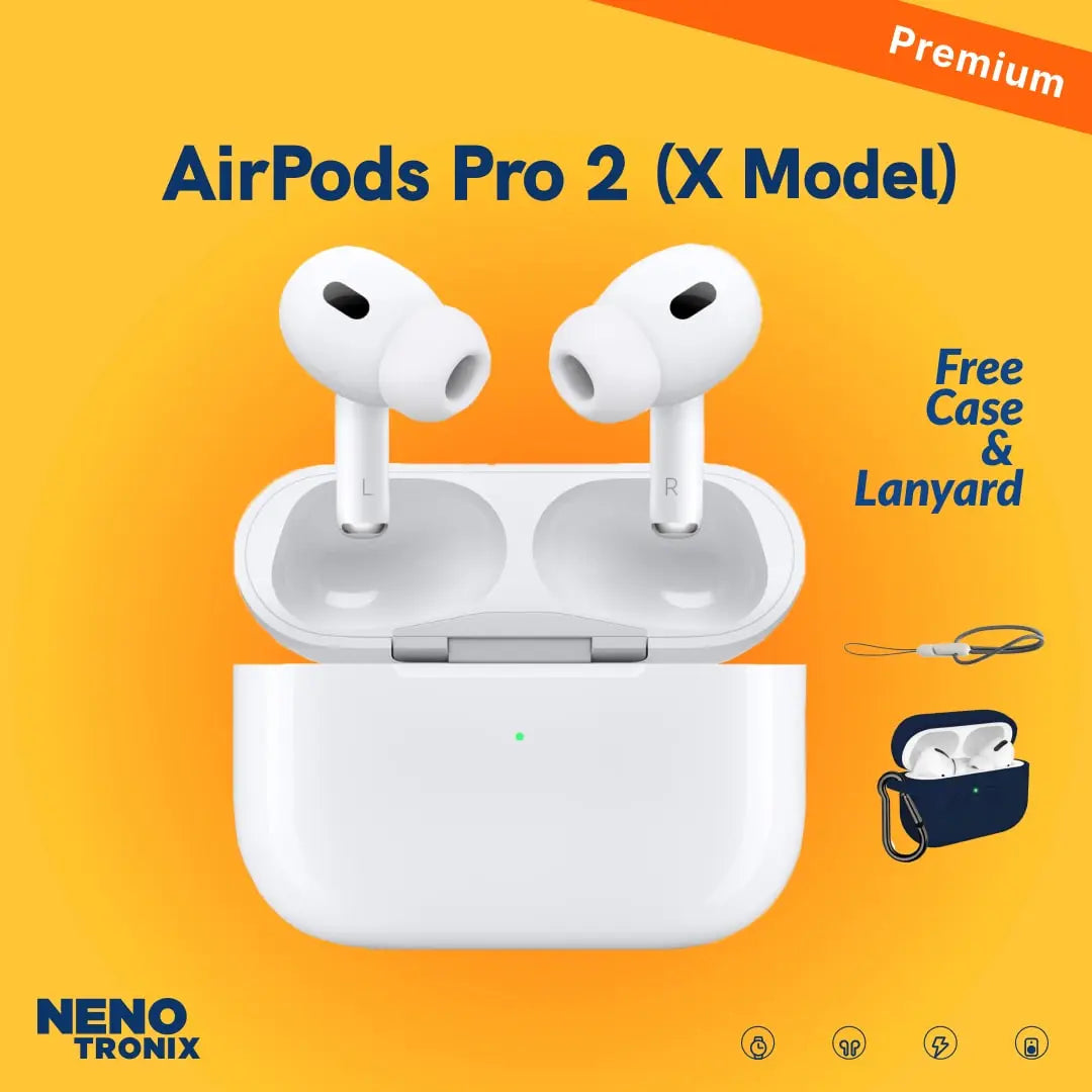 AirPods 2 X Model by NenoTronix with ANC, Free Case and Lanyard